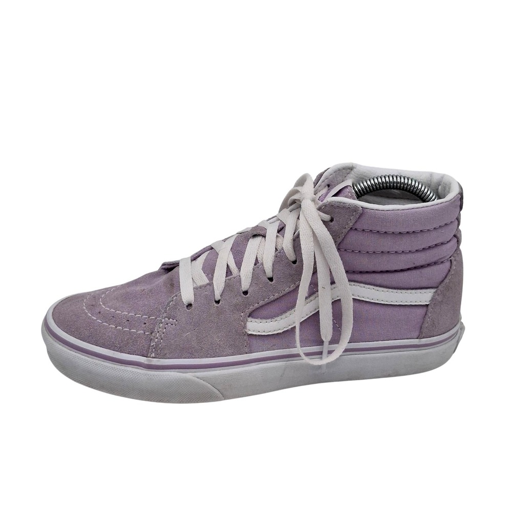 Vans‎ Sk8-Hi Shoes Womens Size 6 Purple Suede High Top Skate Sneakers Lavender